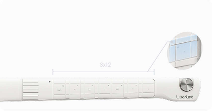 12 chord pads บนคอ LiberLive C2